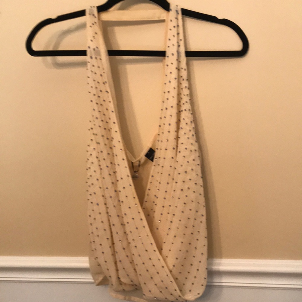 BKE sheer blouse tank size medium